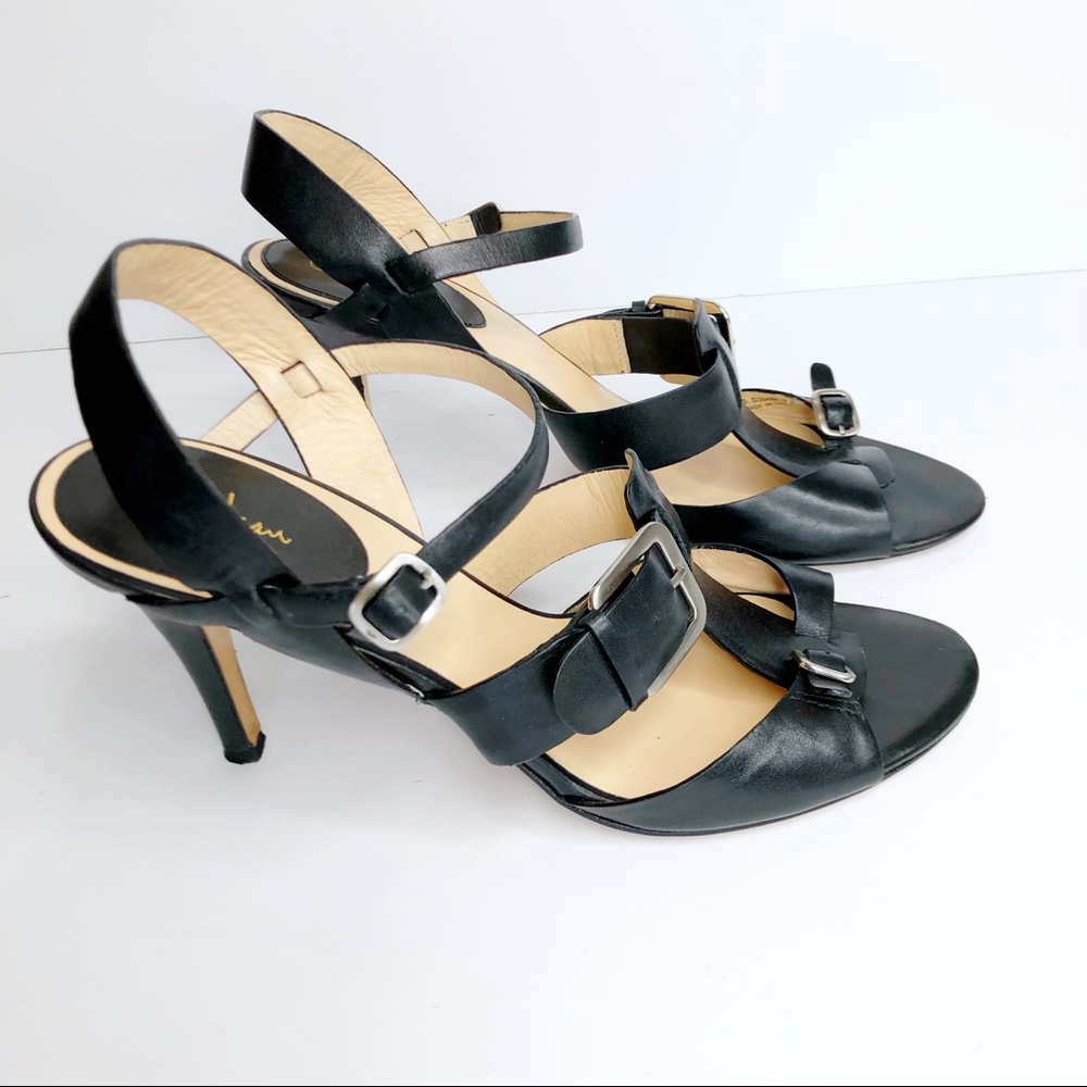 COLE HAAN Black Strap High heels